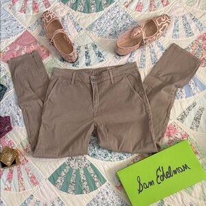 AG Adriano Goldschmied The Caden Tailored Trousers Khaki 26 R